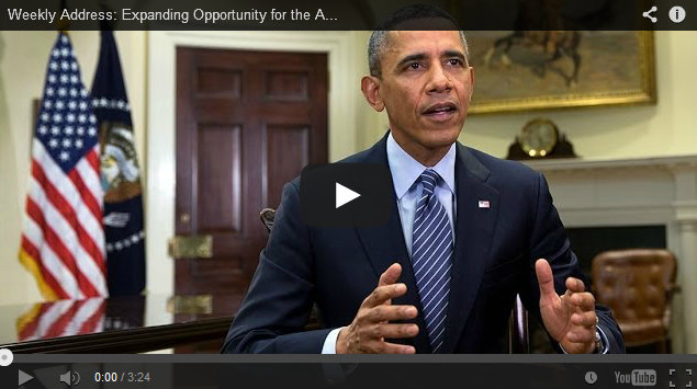 Weekly Address: Expanding Opportunity for the American People