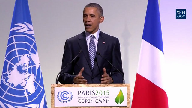 President Obama Speaks At Paris Climate Summit