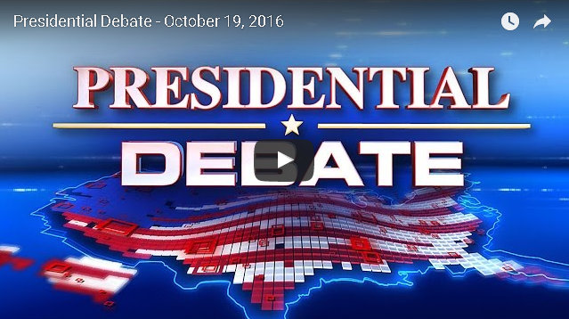 Watch The Last Presidential Debate Tonight Live Right Here!