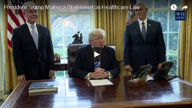 President Trump On Health Care Bill Falling Short