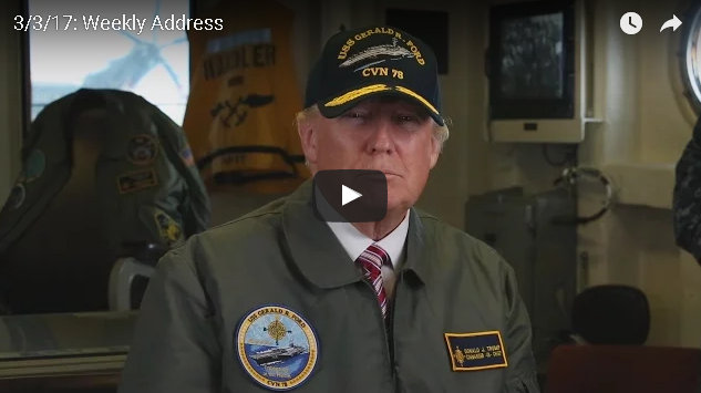 President Donald J. Trump Delivers the Weekly Address from the PCU Gerald R. Ford