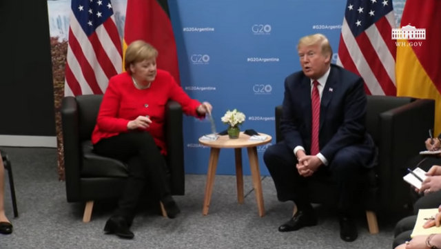 President Trump and Chancellor Merkel of Germany at G-20