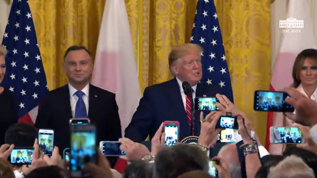 President Trump and President Duda of the Republic of Poland at the Polish-American Reception