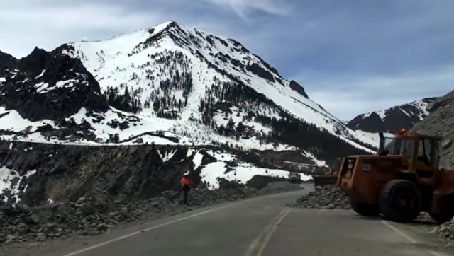 Caltrans Crews Work Hard to Reopen Tioga Pass For Summer Travel