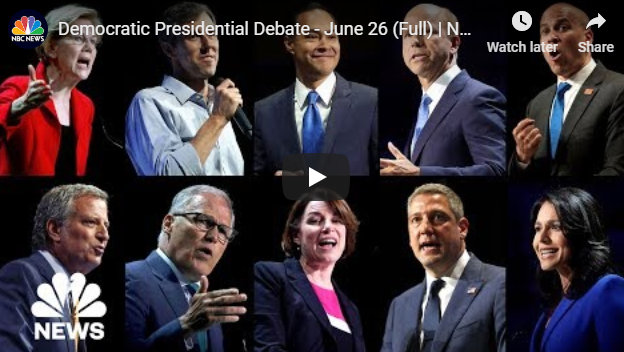 Democratic Presidential Debate – June 26 Full Replay From NBC News