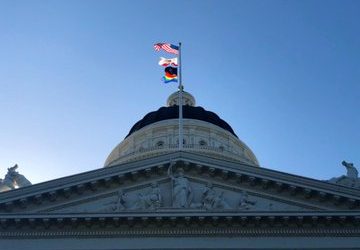 Governor Newsom Celebrates LGBTQ Pride Month by Flying Rainbow Flag Over the State Capitol