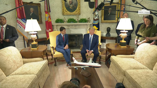 President Trump and Prime Minister Trudeau of Canada Ahead of Bilateral Meeting.  Trump Iran Response..”You’ll find out.”