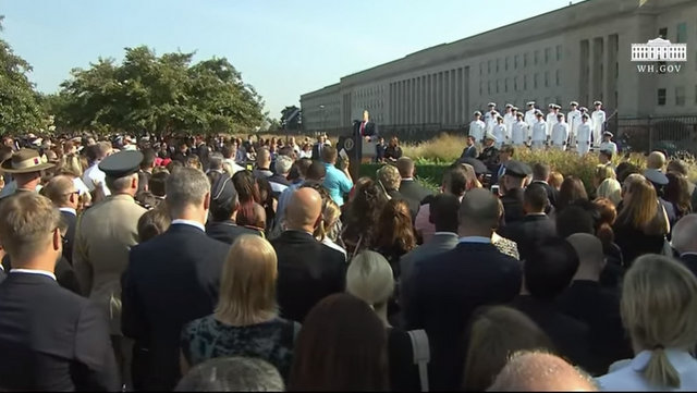Presidential Remarks  at September 11th Pentagon Observance Ceremony