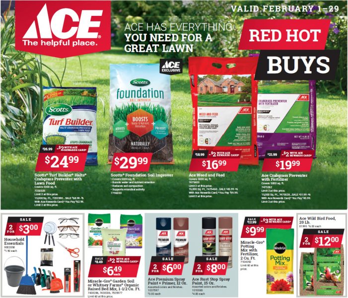 Ace Home Center February Red Hot Buys