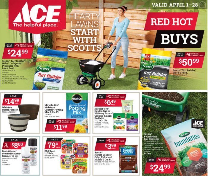 Shop Local for April Red Hot Buys from Ace Hardware