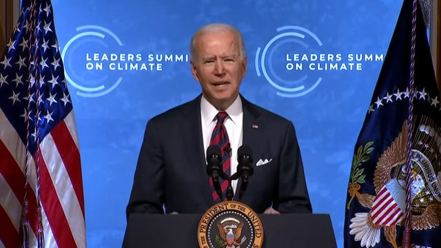 President Biden at the Virtual Leaders Summit on Climate Opening Session