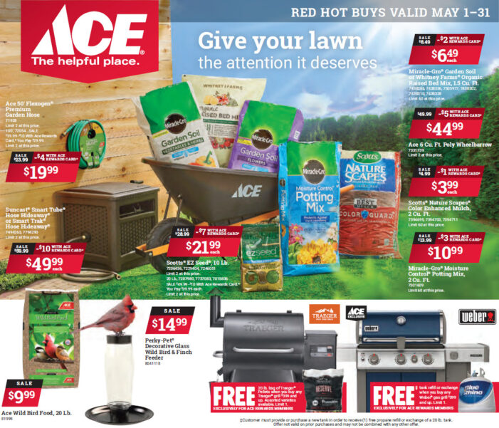 Shop Your Local Ace Hardware & Save with May’s Red Hot Buys!