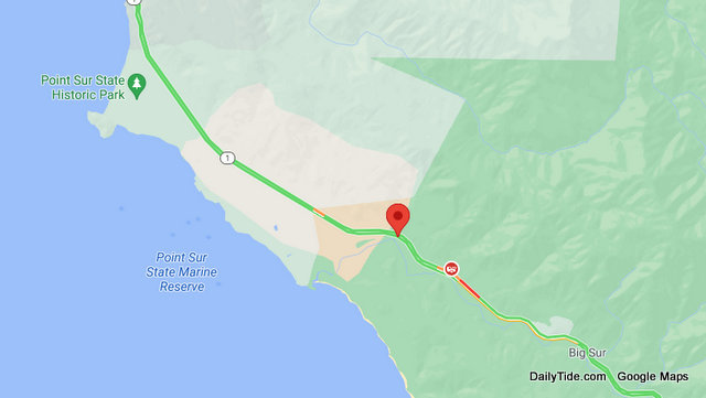 Traffic Update…..Possible Injury Overturned Vehicle Collision Near Hwy 1 & Andrew Molera State Park