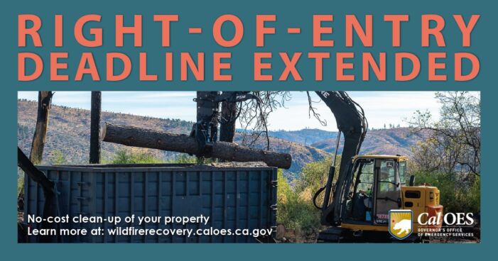 Cal OES Reminds 2021 Wildfire Survivors to Sign Up for Free Debris Removal Program