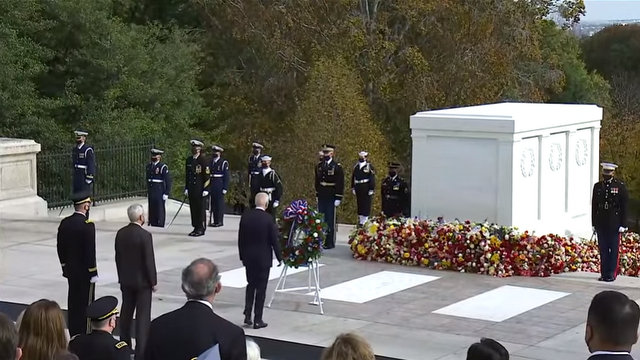 President Biden at the National Veterans Day Observance