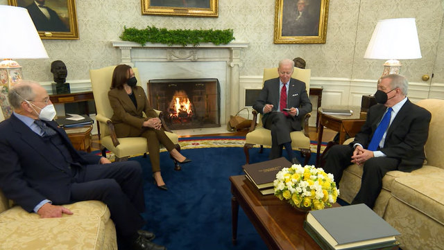 President Biden in Meeting with Senate Judiciary Committee Chair Dick Durbin and Ranking Member Chuck Grassley on the Forthcoming Supreme Court Vacancy