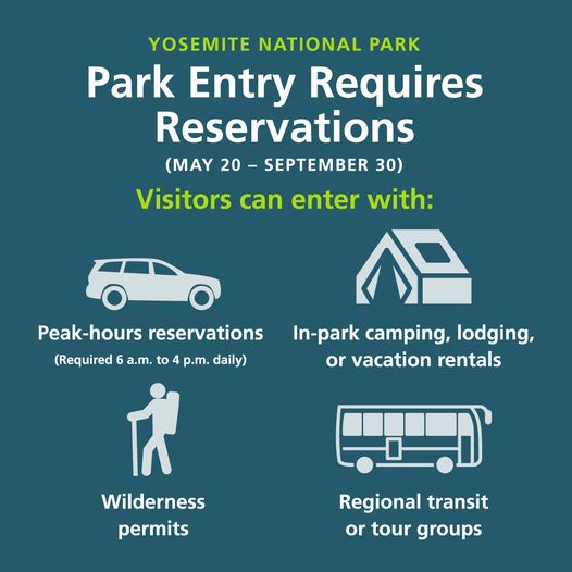 Yosemite Summer Reservations Starting May 20th