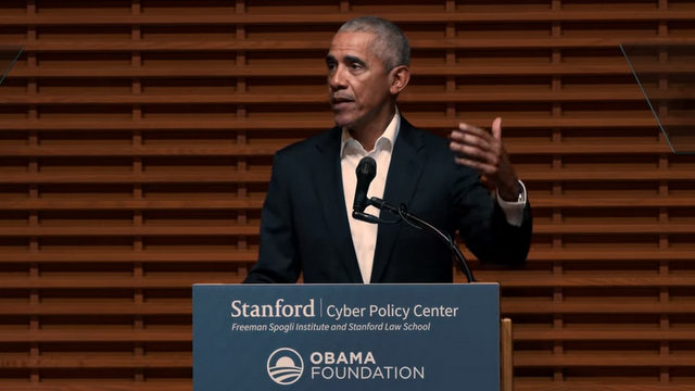 Obama Addresses Disinformation in Speech at Stanford