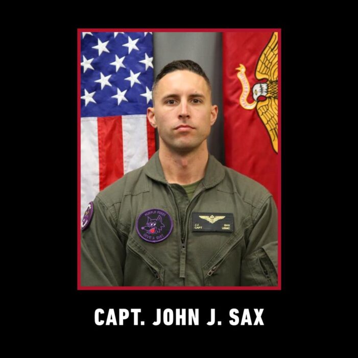 Marine Fatalities in Osprey Crash Identified