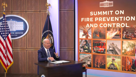 President Biden at the Summit on Fire Prevention and Control