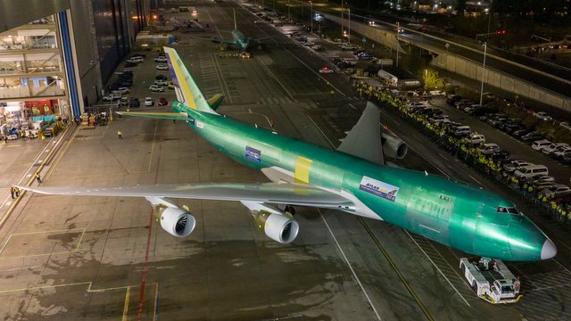 The Last Iconic Boeing 747 Airplane Leaves Everett Factory