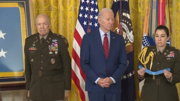 President Biden at Presentation of the Medal of Honor to Army Colonel Paris Davis