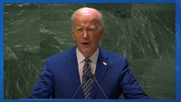 President Joe Biden at the 78th United Nations General Assembly